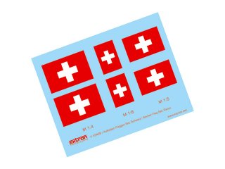 Set autocollant drapeau suisse