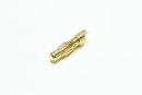 Gold Bullet Connector male 4.0mm / 10pcs.