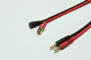 Cable de recharge 6mm prise mâle doré