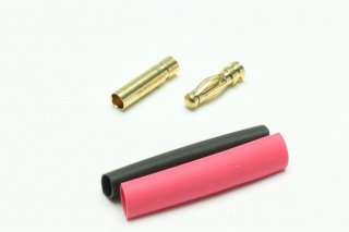 Gold Plated Bullet Connector 3.0mm / 3 Pair
