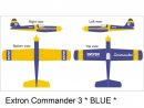 Commander 3 ARF (blau) / 1550mm