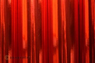 Entoilage thermorétractable Oracover rouge chrome (2 metres)