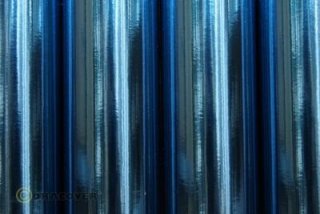 Entoilage thermorétractable Oracover bleu chrome(2 metres)